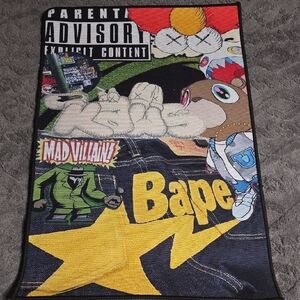 Multicolor Cartoon Graphic Rug